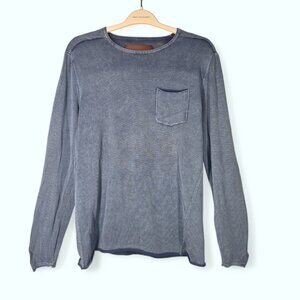 Zanerobe Blue Cotton Sweater Shirt